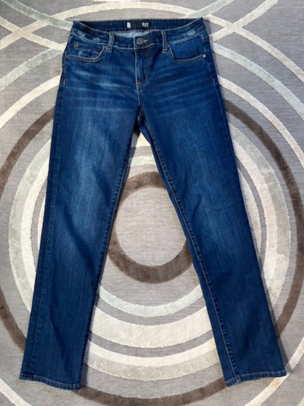 Kut from the Kloth Catherine Boyfriend Dark Blue Denim Jeans Women's 2